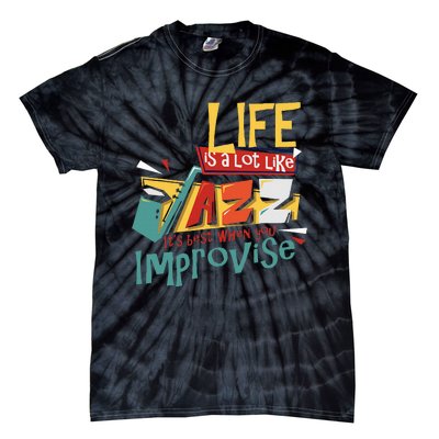 Funny Sax Player Gifts Jazz Music Saxophone Tie-Dye T-Shirt