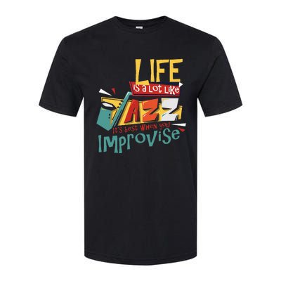 Funny Sax Player Gifts Jazz Music Saxophone Softstyle® CVC T-Shirt