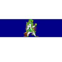 Funny St Patricks Dabbing Leprechaun Unicorn Bumper Sticker