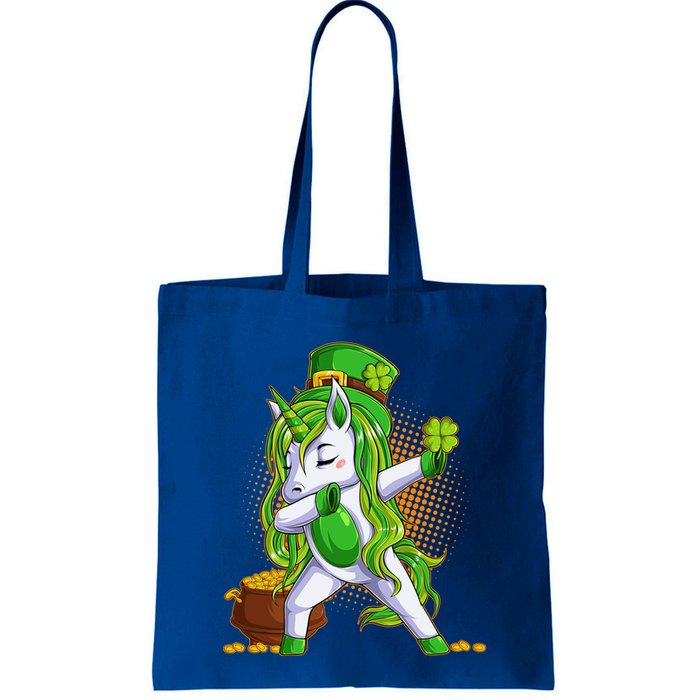 Funny St Patricks Dabbing Leprechaun Unicorn Bag