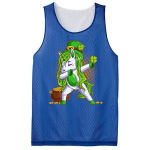 Funny St Patricks Dabbing Leprechaun Unicorn Mesh Reversible Basketball Jersey Tank