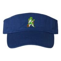 Funny St Patricks Dabbing Leprechaun Unicorn Valucap Bio-Washed Visor