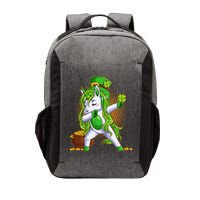 Funny St Patricks Dabbing Leprechaun Unicorn Vector Backpack