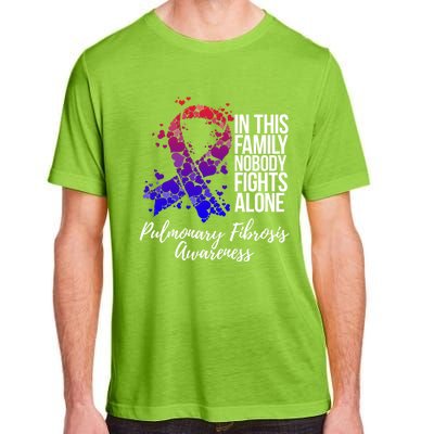 Family Support Pulmonary Fibrosis Awareness Gift Adult ChromaSoft Performance T-Shirt