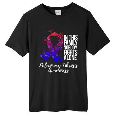 Family Support Pulmonary Fibrosis Awareness Gift Tall Fusion ChromaSoft Performance T-Shirt