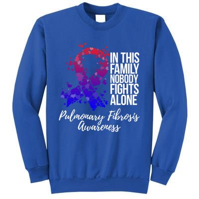 Family Support Pulmonary Fibrosis Awareness Gift Sweatshirt