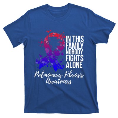 Family Support Pulmonary Fibrosis Awareness Gift T-Shirt