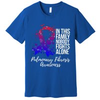 Family Support Pulmonary Fibrosis Awareness Gift Premium T-Shirt