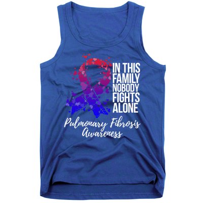 Family Support Pulmonary Fibrosis Awareness Gift Tank Top