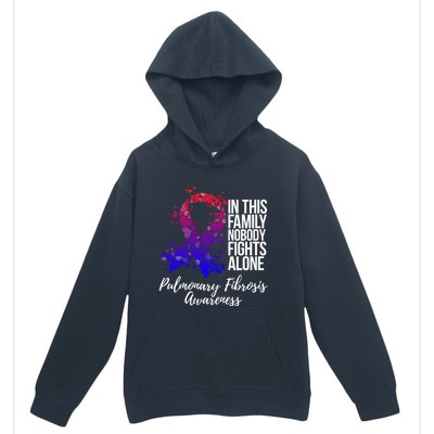 Family Support Pulmonary Fibrosis Awareness Gift Urban Pullover Hoodie