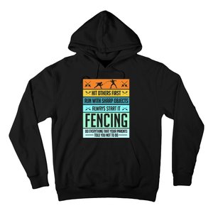 Fencing Sport Pun Hoodie