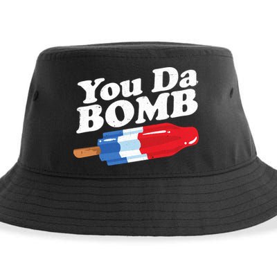 Funny Summer Popsicle Pop Retro You Da Bomb 80's Gift Sustainable Bucket Hat