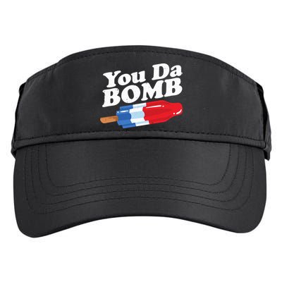 Funny Summer Popsicle Pop Retro You Da Bomb 80's Gift Adult Drive Performance Visor