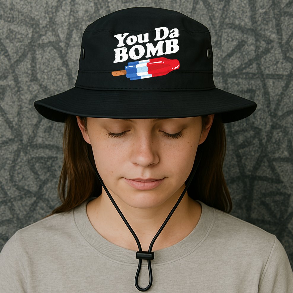 Funny Summer Popsicle Pop Retro You Da Bomb 80's Gift Bucket Hat