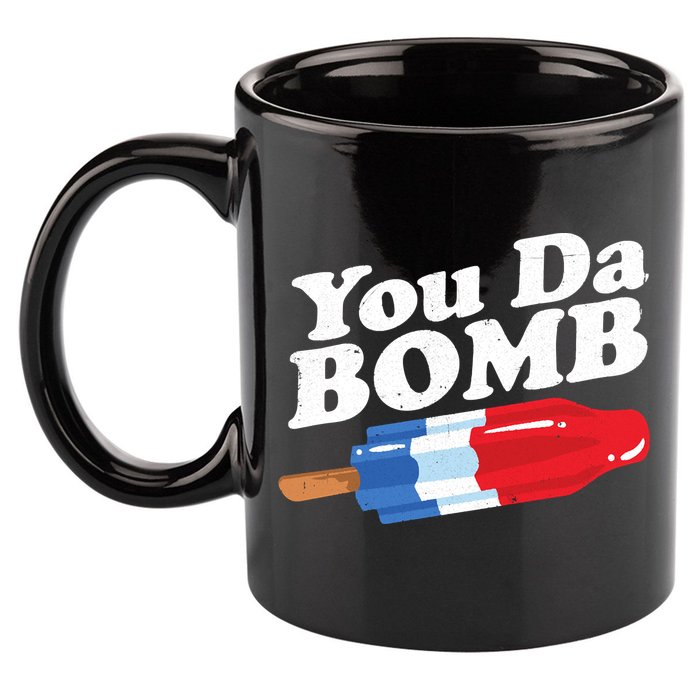 Funny Summer Popsicle Pop Retro You Da Bomb 80's Gift 11oz C Handle Ceramic Mug