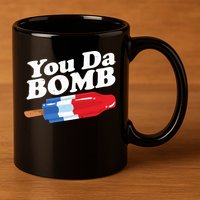 Funny Summer Popsicle Pop Retro You Da Bomb 80's Gift 11oz C Handle Ceramic Mug