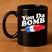 Funny Summer Popsicle Pop Retro You Da Bomb 80's Gift 11oz C Handle Ceramic Mug