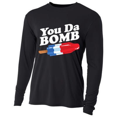 Funny Summer Popsicle Pop Retro You Da Bomb 80's Gift Cooling Performance Long Sleeve Crew