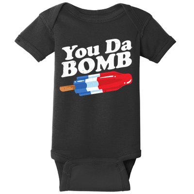 Funny Summer Popsicle Pop Retro You Da Bomb 80's Gift Baby Bodysuit