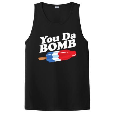 Funny Summer Popsicle Pop Retro You Da Bomb 80's Gift PosiCharge Competitor Tank