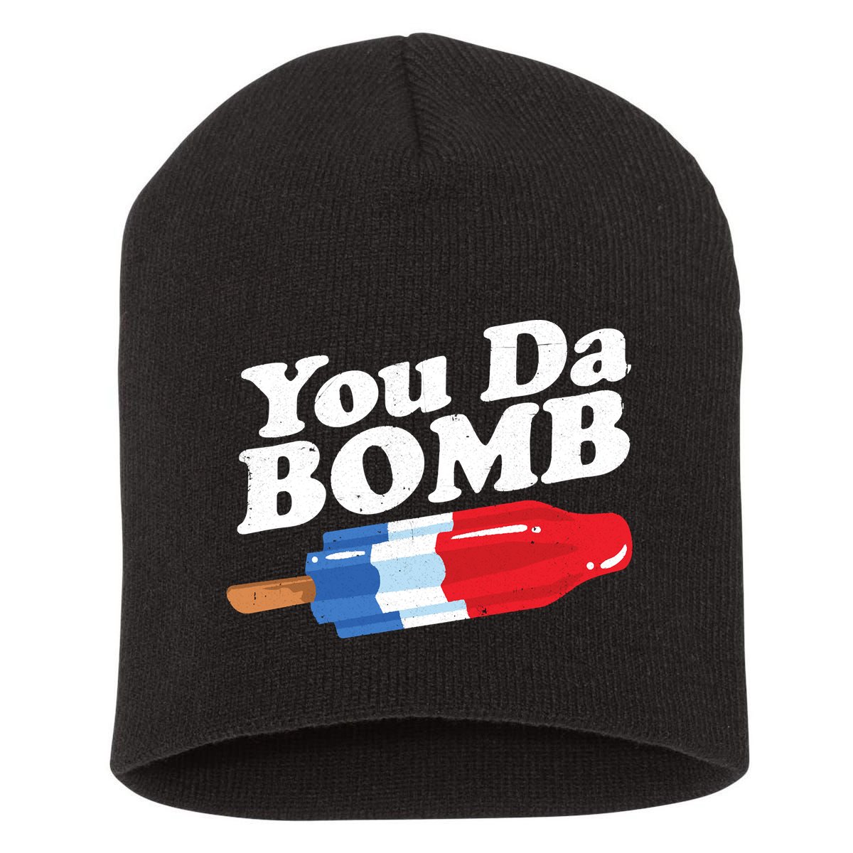 Funny Summer Popsicle Pop Retro You Da Bomb 80's Gift Short Acrylic Beanie
