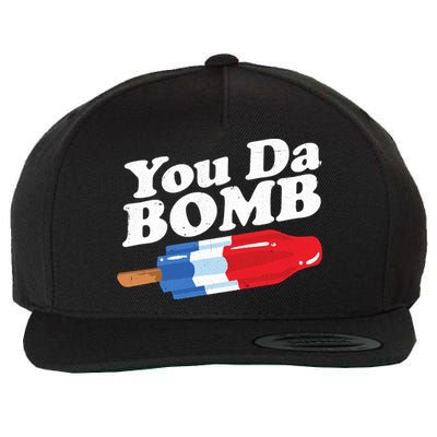 Funny Summer Popsicle Pop Retro You Da Bomb 80's Gift Wool Snapback Cap