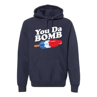 Funny Summer Popsicle Pop Retro You Da Bomb 80's Gift Premium Hoodie