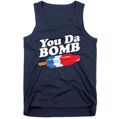 Funny Summer Popsicle Pop Retro You Da Bomb 80's Gift Tank Top