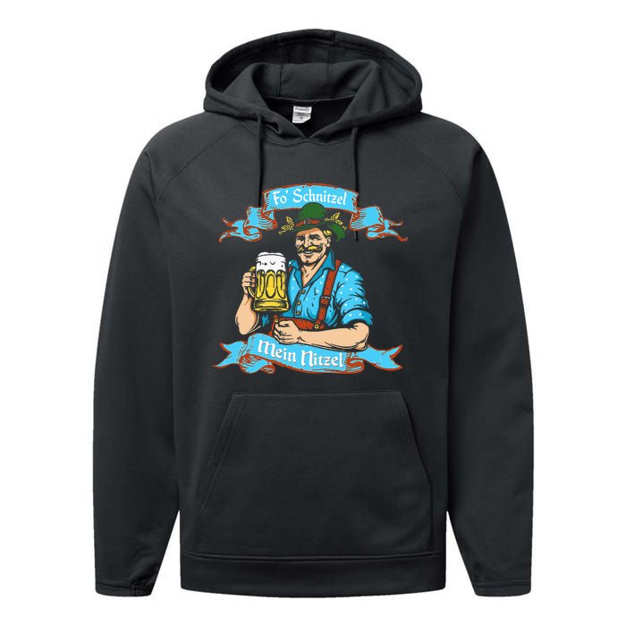 Fo Snitzel Prost German Oktoberfest Performance Fleece Hoodie