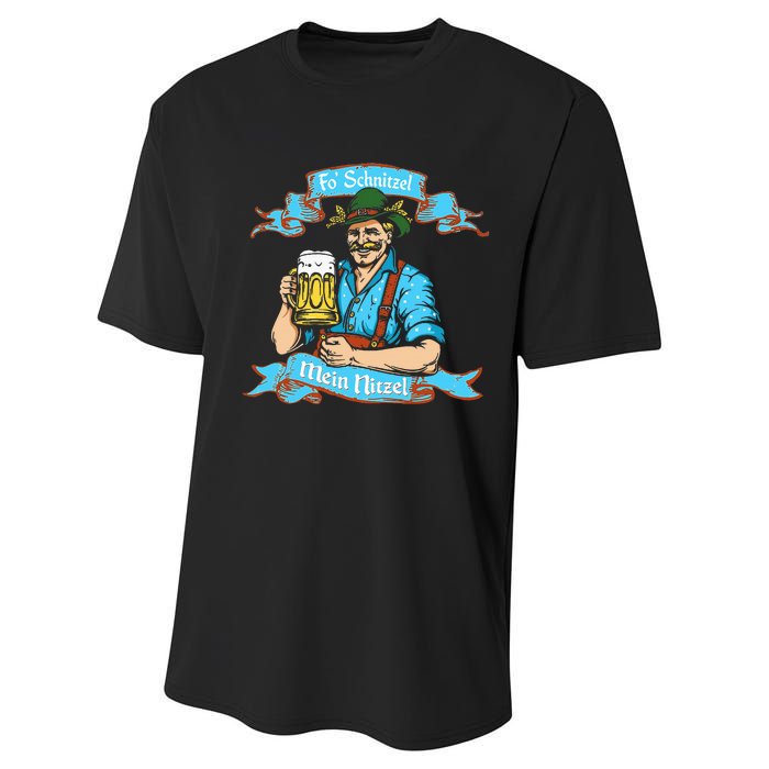 Fo Snitzel Prost German Oktoberfest Performance Sprint T-Shirt