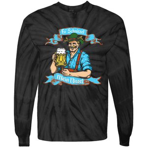 Fo Snitzel Prost German Oktoberfest Tie-Dye Long Sleeve Shirt