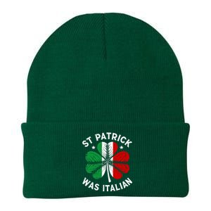 Funny St Patrick Was Italian St PatrickS Day Knit Cap Winter Beanie