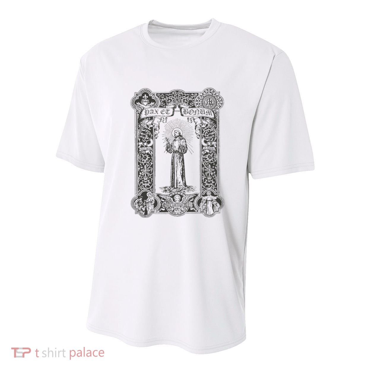 Franciscan Spirituality Pax Et Bonum St Francis Of Assisi Youth Performance Sprint T-Shirt