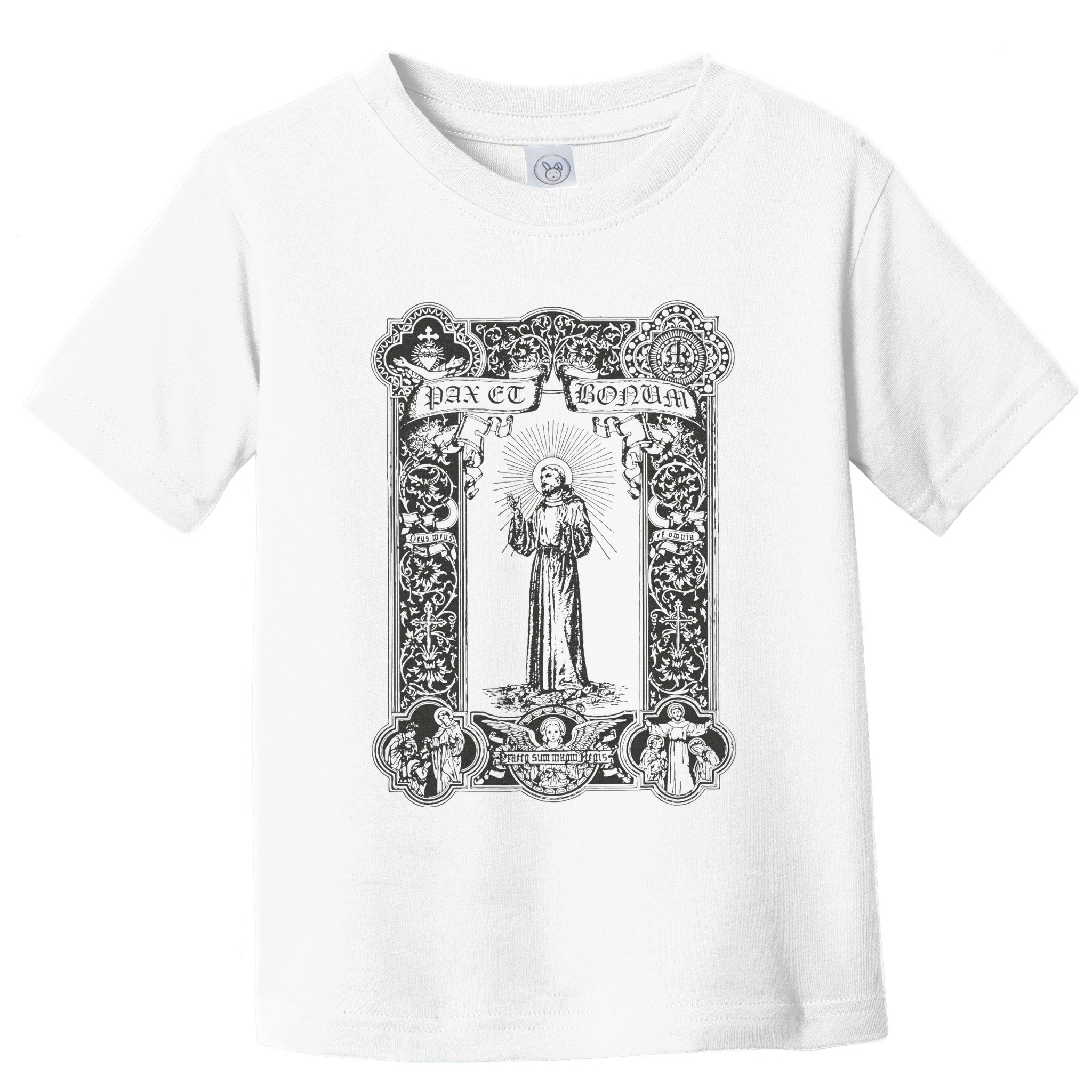 Franciscan Spirituality Pax Et Bonum St Francis Of Assisi Toddler T-Shirt