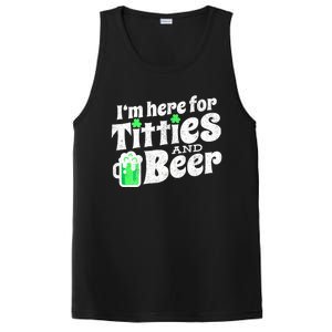 Funny St Patricks Day Titties And Beer Gift PosiCharge Competitor Tank