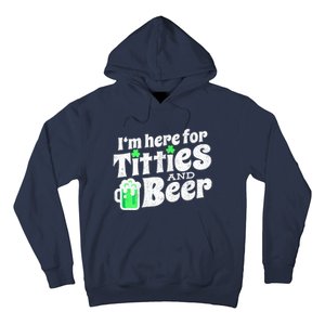 Funny St Patricks Day Titties And Beer Gift Hoodie