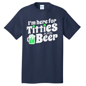 Funny St Patricks Day Titties And Beer Gift Tall T-Shirt