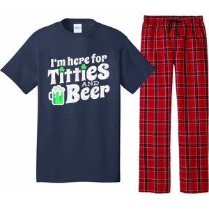 Funny St Patricks Day Titties And Beer Gift Pajama Set