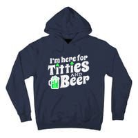 Funny St Patricks Day Titties And Beer Gift Tall Hoodie