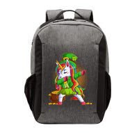 Funny St Patricks Dabbing Leprechaun Rainbow Unicorn Vector Backpack
