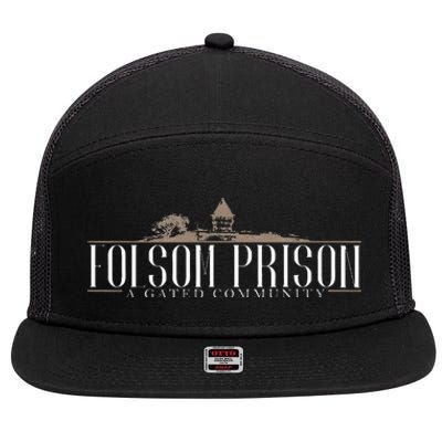 Folsom State Prison Prison State Correctional Warden 7 Panel Mesh Trucker Snapback Hat