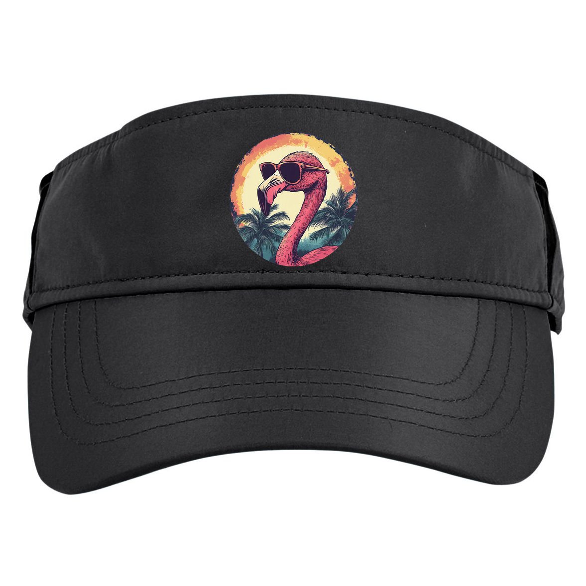 Flamingo Sunglasses Palm Tree Beach Gift Adult Drive Performance Visor
