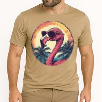 Flamingo Sunglasses Palm Tree Beach Gift Cooling Performance Crew T-Shirt