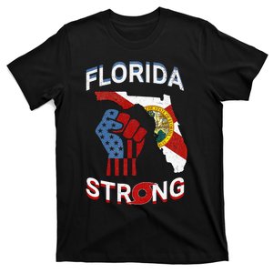 Florida Strong Pride Support Floridians Florida Flag T-Shirt