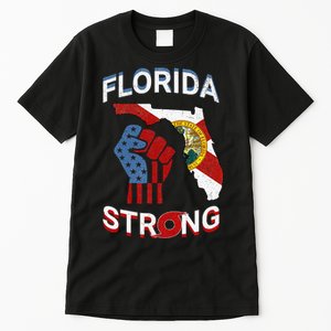 Florida Strong Pride Support Floridians Florida Flag Tall T-Shirt