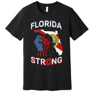 Florida Strong Pride Support Floridians Florida Flag Premium T-Shirt