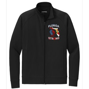 Florida Strong Pride Support Floridians Florida Flag Stretch Full-Zip Cadet Jacket