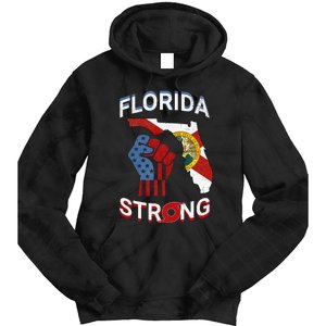 Florida Strong Pride Support Floridians Florida Flag Tie Dye Hoodie