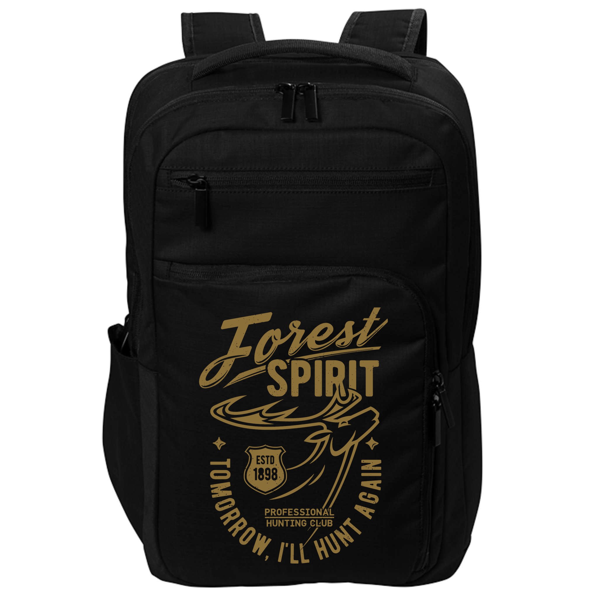 Forest Spirit Professional Hunting Club Tomorrow I'll Hunt Again Impact Tech Backpack