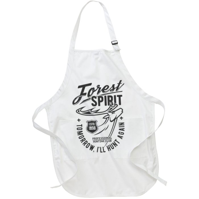 Forest Spirit Professional Hunting Club Tomorrow I'll Hunt Again Apron